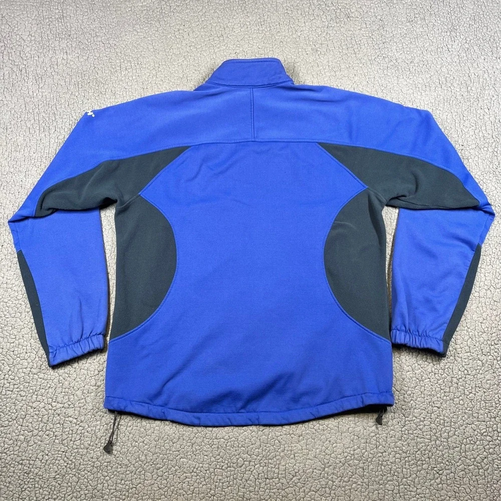 Helly Hansen Mens Blue Full Zip Softshell Fleece Lined Jacket Size Large L